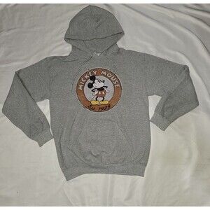 Disney Parks Mickey Mouse 1928 Grey Hoodie Size Small